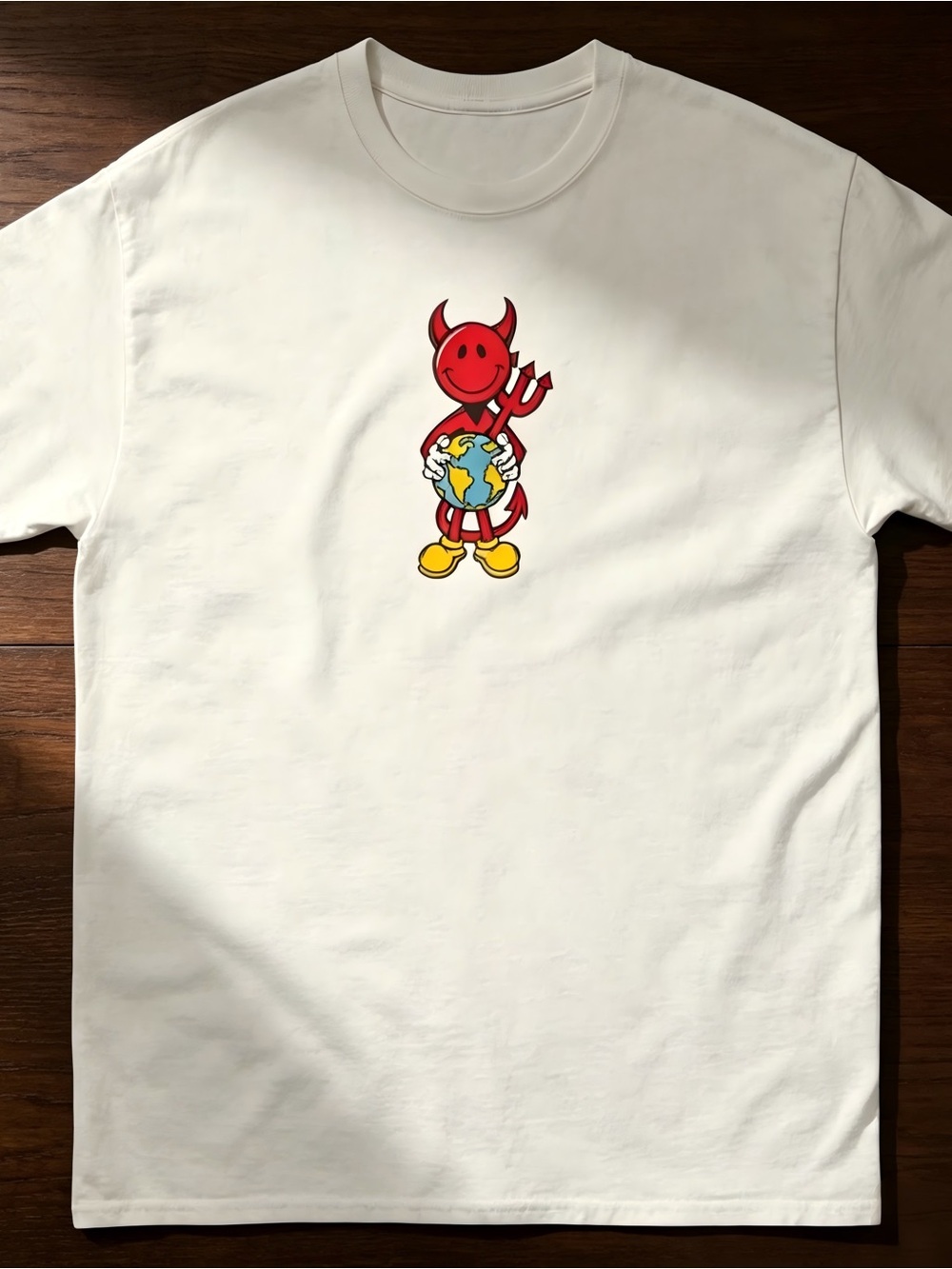 World Industries Devilman Skateboarding T-Shirt White Women Men Unisex T-shirt
